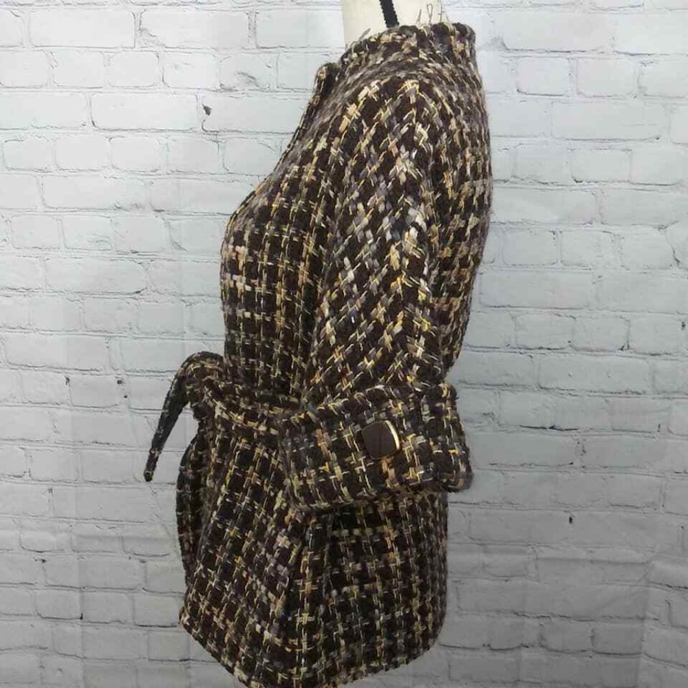 KATE SPADE Annie Wool Blend Belted Jacket Sz 2 - Picture 3 of 8